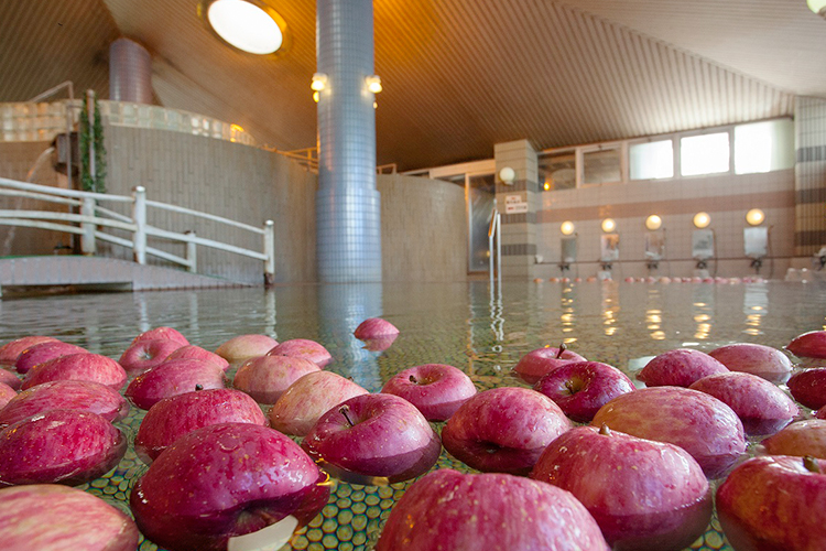 南田温泉ホテルアップルランドのりんご風呂